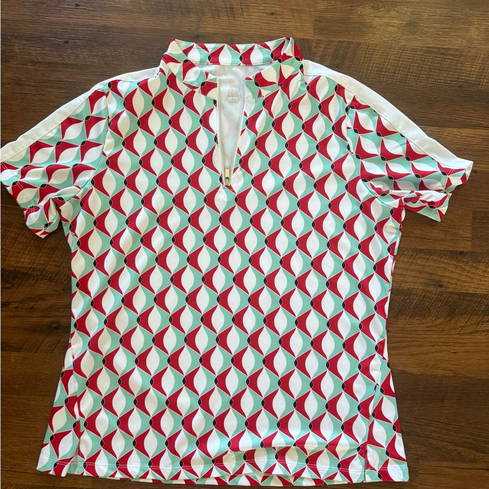 Tail Women's Short Sleeve Top - Red, White, Mint